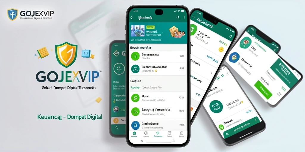 Tampilan antarmuka pengguna GOJEKVIP yang modern dan intuitif.