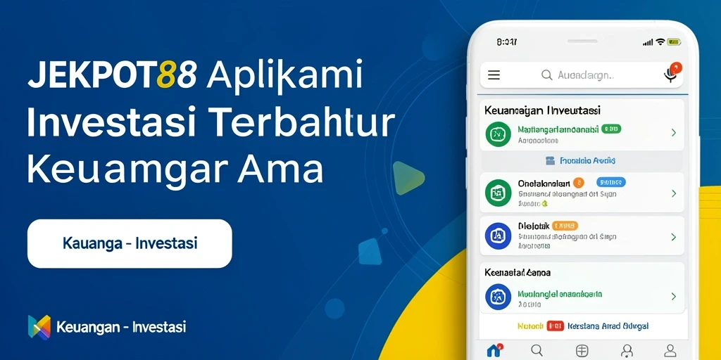 Tampilan antarmuka JEKPOT88 yang modern dan fungsional.
