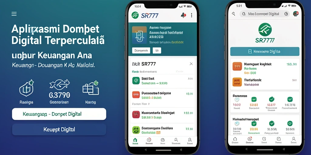 Tampilan antarmuka SR777 yang intuitif untuk transaksi Dompet Digital.