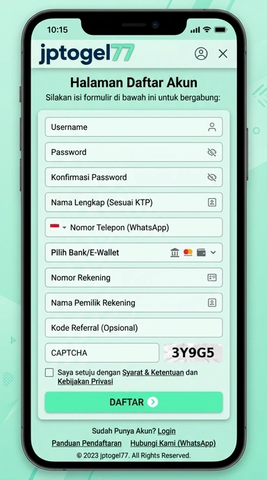Buat Akun Baru jptogel77 dengan Mudah