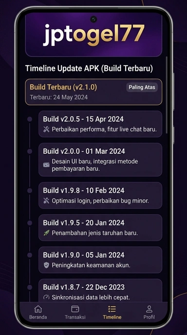 Riwayat Versi jptogel77 untuk Pengguna Android